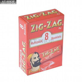【あす楽】柘製作所(tsuge) ZIG-ZAG ジグザグ ローリングペーパー 手巻きタバコ レギュラーサイズ たばこ 巻紙 マルチパック レッド #78810