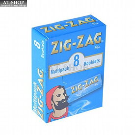 【あす楽】柘製作所(tsuge) ZIG-ZAG ジグザグ ローリングペーパー 手巻きタバコ レギュラーサイズ たばこ 巻紙 マルチパック ブルー #78812
