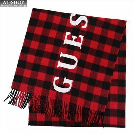 GUESS ゲス マフラー チェック柄 AJ3A8866DS-RED レッド　2019AW