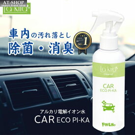 車用 車にも体にも地球にも優しいクリーナー 安心安全 水100% 車内 除菌 消臭 スプレー エコピカ 200ml クロス付き 洗車 日本製 人気商品ランキング1位