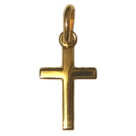 【18金コーティング】ミニクロス 十字架 フランス教会正規品 ペンダントトップ チャーム ネックレス ゴー…