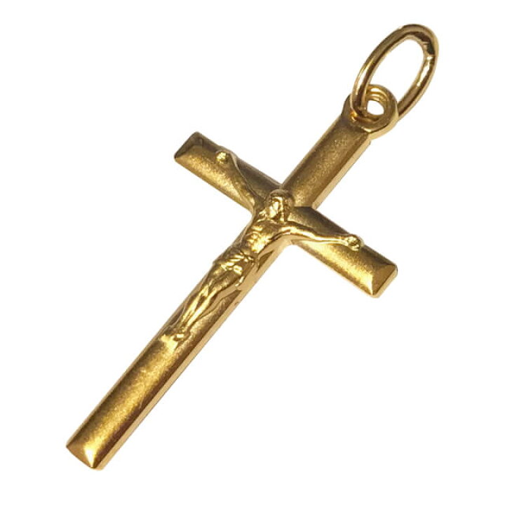 楽天市場】【18金コーティング】キリストクロス 十字架 フランス教会  
