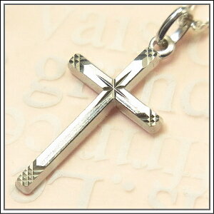【クロス・十字架】シルバー925・エトワールカットクロス十字架ネックレス♪フランス教会正規品