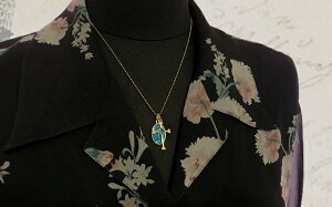 ハートクロス真鍮金色光沢十字架フランス教会正規品ペンダントトップチャームネックレスゴールドレディースジュエリーアクセサリー【クロス・十字架】
