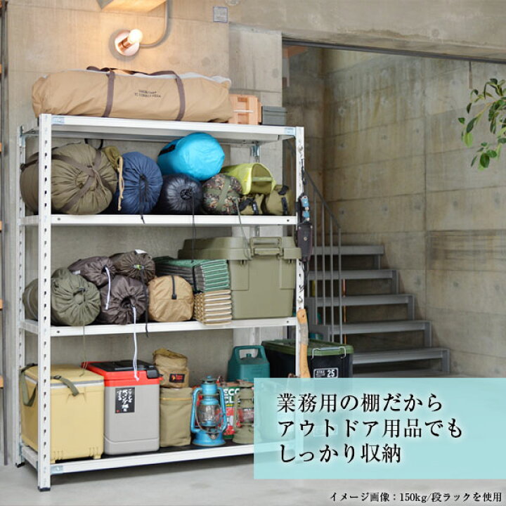 引き取り限定 埼玉発 ②業務用スチールラック 4段 グレー 180cm