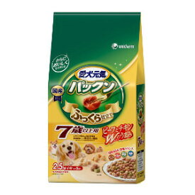 ユニ・チャーム 愛犬元気パックン7歳以上用ビーフ・ささみ・緑黄色野菜・小魚入り 2.5kg 4520699618677※メーカー都合によりパッケージ、デザインが変更となる場合がございます