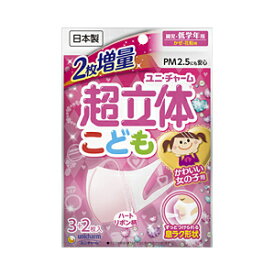 【ショップレヴュー実績4.8超え】【アウトレット】ユニ・チャーム　超立体マスクこども用　女の子　5枚※メーカー都合によりパッケージ、デザインが変更となる場合がございます