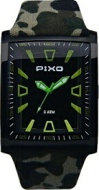 【2021年2月 月間優良ショップ】腕時計 ピクソー PIXO-12 FRAME WORK BLACK F3 PX-12JSBGN-F02A　2個セット