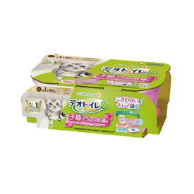 【エントリーでポイント10倍　6月30日23:59まで】【3980円以上送料無料】ユニチャーム デオトイレ 子猫〜5kgの成猫用 本体セット ツートンピンク 1セット※メーカー都合によりパッケージ、デザインが変更となる場合がございます