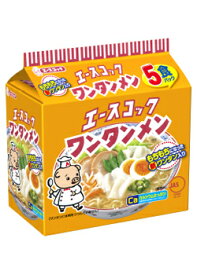 【送料込】 エースコック ワンタン麺 5食パック ×6点セット(計30食) (袋入り麺 雲呑ラーメン)
