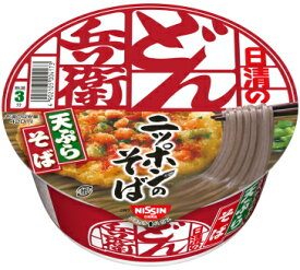 【送料込】 日清のどん兵衛 天ぷらそば [西] ×12個セット ( インスタント カップ麺蕎麦 )