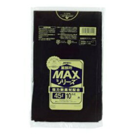 【送料込・まとめ買い×100個セット】ジャパックス S52 ごみ袋 45L 10枚入 黒