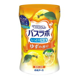 【送料込・まとめ買い×15個セット】白元アース HERS バスラボ ボトル 薬用入浴剤 ゆずの香り 600g