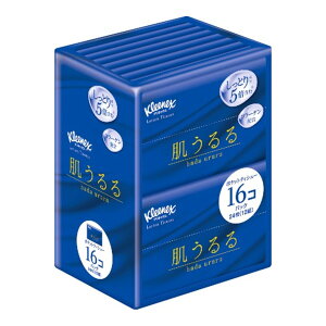 【送料込・まとめ買い×24個セット】日本製紙クレシア クリネックス ティシュー ローション 肌うるる ポケットティッシュ 16コパック