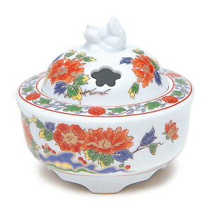 【送料込】日本香堂 有田焼 錦牡丹 香炉 1個