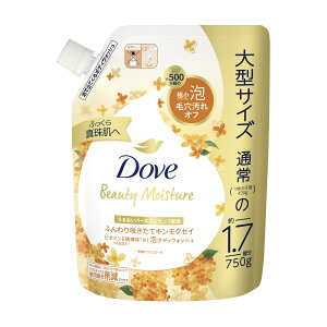 【送料込・まとめ買い×6個セット】ユニリーバ ダヴ ビューティーモイスチャー 泡ボディウォッシュ キンモクセイ つめかえ用 大型サイズ 750g