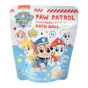 【送料込】ノルコーポレーション パウパトロール kawaii design バスボール ピュアオレンジの香り ※種類は選べません 1個