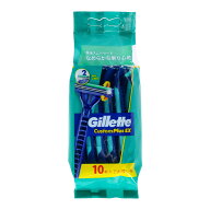 【送料込】P&G ジレット カスタムプラスEX 首振式 10本入 使い捨てカミソリ 1個