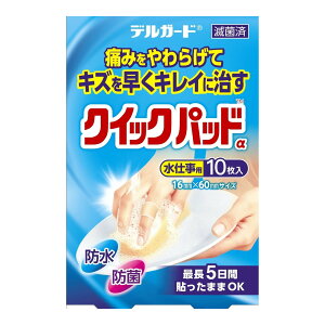 【送料込】阿蘇製薬 デルガード クイックパッド 水仕事用 絆創膏 10枚入 1個
