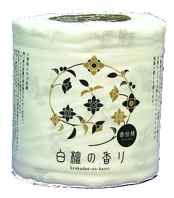 お値打ち価格で トイレットペーパー まとめ買い 香り付き 白檀の香り 4ロール × 6パック 簡易包装