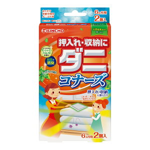【メール便送料無料】大日本除虫菊・金鳥 押入れ収納にダニコナーズ サンシャインフォレストの香り 2個入 1個