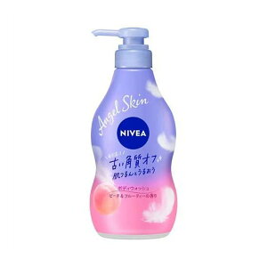 【送料込】 花王 ニベア エンジェルスキン ボディウォッシュ ピーチ&フルーティーの香り 本体 480ml 1個