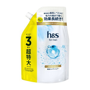 【送料込・まとめ買い×6個セット】P&G h&s for men エイチアンドエスフォーメン スカルプGOLD コンディショナー 超特大サイズ 900g 薬用コンディショナー