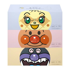 【送料込・まとめ買い×10個セット】 王子ネピア ネピア アンパンマン 鼻セレブティシュ 3個パック