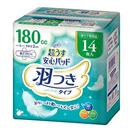 【送料込・まとめ買い×24個セット】リブドゥ リフレ 超うす 安心パッド 羽つき 180cc 14枚入