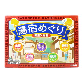 【送料込】 ライオンケミカル 湯宿めぐり 10包入 薬用入浴剤 1個
