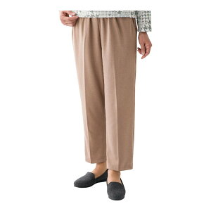 【送料込・まとめ買い×4個セット】ケアファッション 婦人おしりスルッとカチオンライトパンツ ベージュ 3L 股下丈55cm