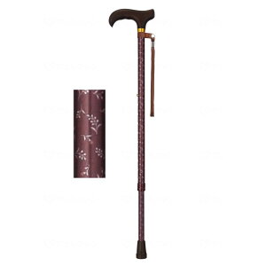 【送料込】フジホーム ベーシック ステッキ 杖 伸縮S フローレット 1個