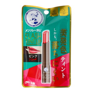 【送料込・まとめ買い×10個セット】ロート製薬 メンソレータム フラッシュティント リップ ピンク 2g 色つきリップクリーム