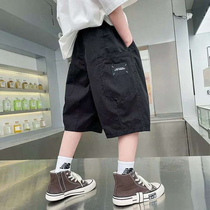 楽天市場】ワイドカーゴハーフパンツ キッズ ショートパンツ 男の子 