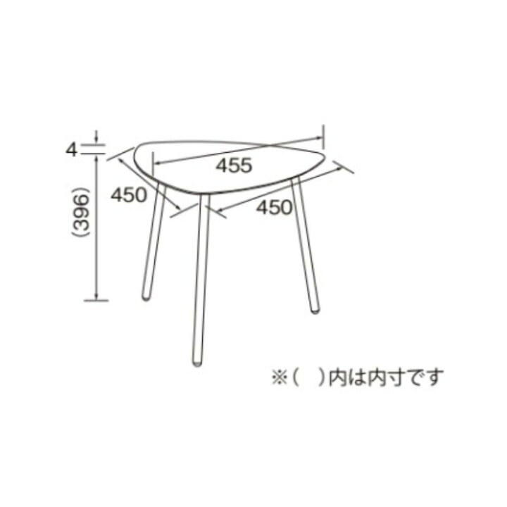 楽天市場】サイドテーブル 組立式 LT-85 幅455x奥行450x高さ400mm 桜屋 