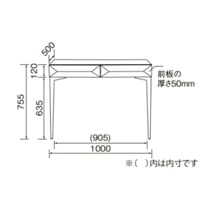 楽天市場】デスク 組立式 SD-666-K 幅1000x奥行550x高さ755mm 桜屋工業 