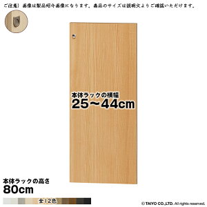 横幅 サイズ オーダー エースラック 専用 扉 本体ラック高さ80cm用 フラットハンドル 組立式 本体ラック横幅25〜44cm 扉厚み1.7cm 大洋