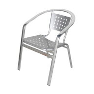 チェア ALUMINUM CAFE CHAIR 完成品 H845-1022 幅550x奥行570x高さ740mm ダルトン