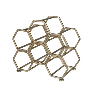 ���C�����b�N HONEYCOMB WINE RACK ANTIQUE GOLD K19-0116AGD ��305x���s175x����277mm �_���g��