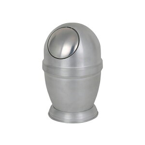 S~ ALUMINUM DUST BIN SATIN FINISHED S NB-0629SST H245mm 155mm _g