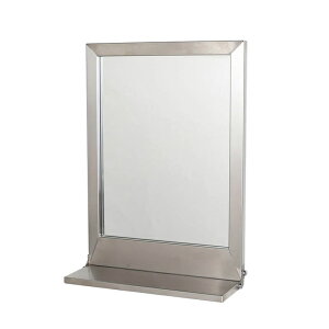 EH[~[ STAINLESS STEEL FRAME MIRROR WITH BRACKET S RN-0413 370xs130x500mm _g