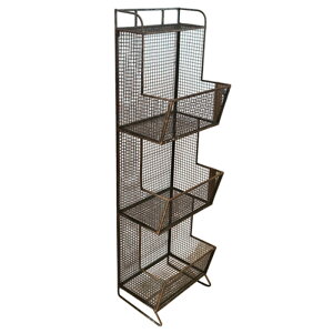 }KWbN WIRE MAGAZINE RACK 345xs280x1235mm _g