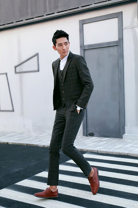 楽天市場】{送料無料}スーツ メンズ スリムスーツ おしゃれスーツ  