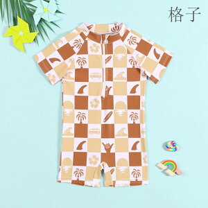子供水着 3color 男の子 短袖 キッズ みずぎ ベビースクール水着 スポーツウエア スイムウェア おしゃれ スイミング 水遊び 赤ちゃん 可愛い 海水浴 動物 2025 新作