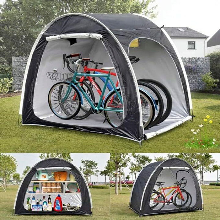 楽天市場】レビュー特典付き 自転車用テント 折りたたみ収納可能 