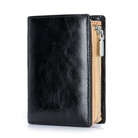 財布 メンズ 二つ折り 人気 本革 小銭入れあり 折りたたみ財布 メンズ レディース 大容量 財布カードケース カード入れ 小さい財布 ファスナー 写真入れ