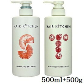 資生堂プロ ヘアキッチン バランシングシャンプー 500ml + モイスチャライジングトリートメント 500g