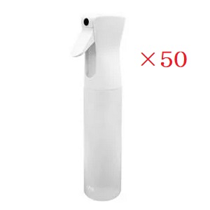 AIVIL スプレー 空容器 霧吹き ボトル 送料無料 ×50セット 300ml ホワイト エアリーミスト お待たせ 【在庫有】 アイビル