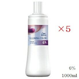ウエラ イルミナカラー クリームディベロッパー 1000ml 6％ ×5セット (医薬部外品)