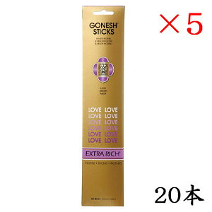 K[lbV GONESH incense 20 sticks EXTRARICH LOVE ×5Zbg